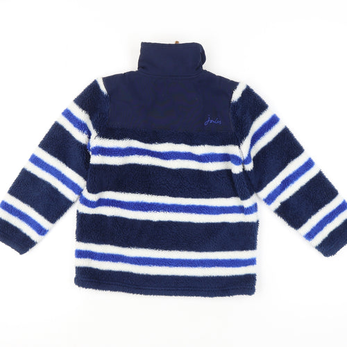 Joules Girls Blue Striped Pullover Sweatshirt 5-6 Years