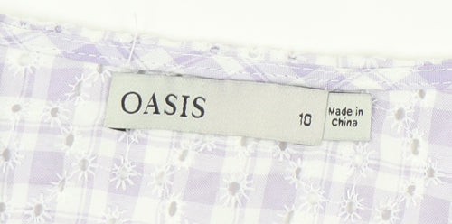 Oasis Women’s Multicoloured Wrap Blouse, Size 10
