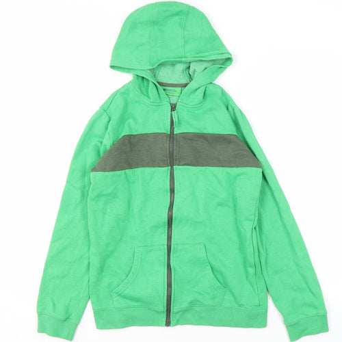 Mountain Warehouse Boys Green Full Zip Hoodie - 13 Years