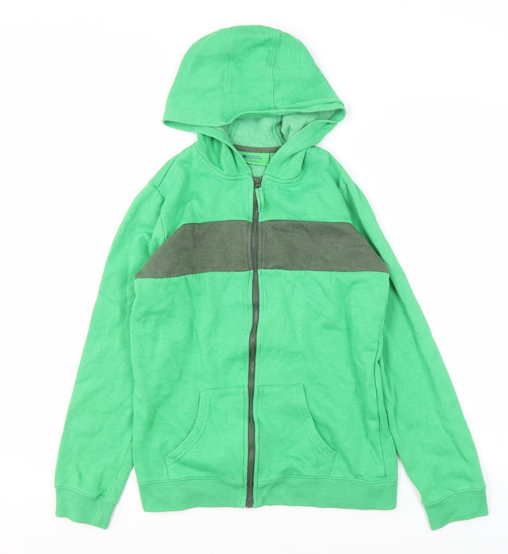 Mountain Warehouse Boys Green Full Zip Hoodie - 13 Years