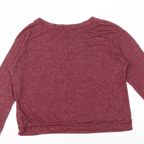 Harry Potter Women's Red Graphic Print T-Shirt L