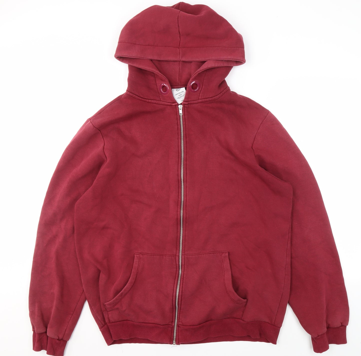 Hype Women's Red Full Zip Hoodie Size 18