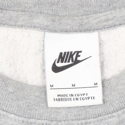 Nike Men's Grey Pullover Sweatshirt Medium
