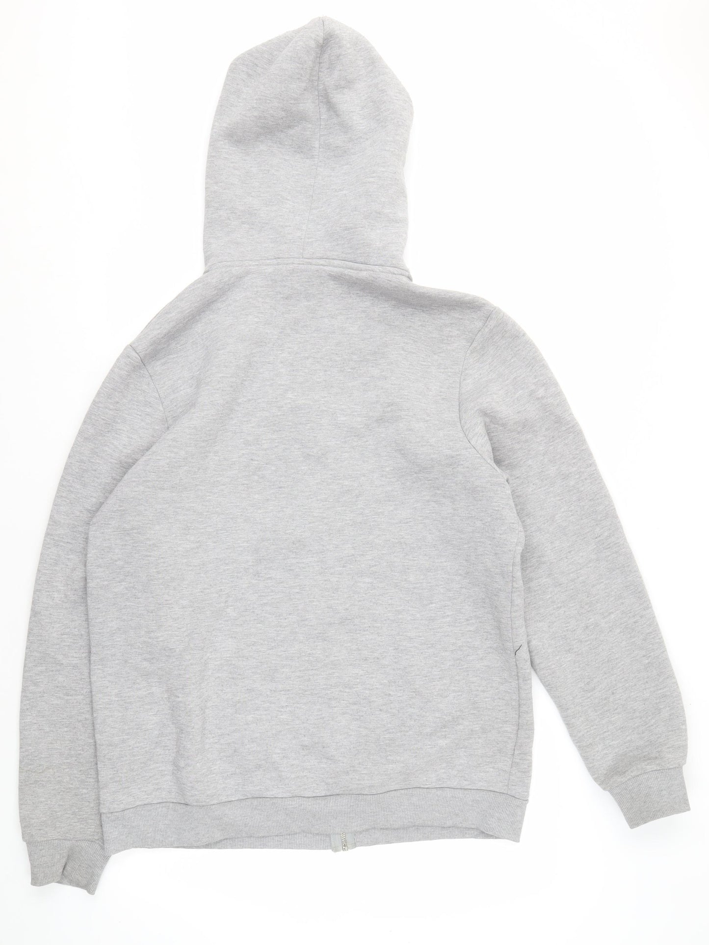 Hype Women's Grey Full Zip Hoodie Size 18