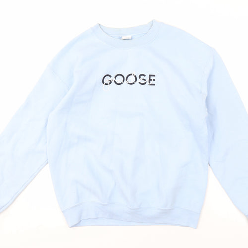 Goose Unisex Adults Blue Pullover Sweatshirt M