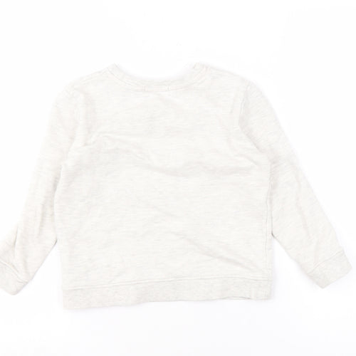 Barbour Girls White Bunny Graphic Sweatshirt S