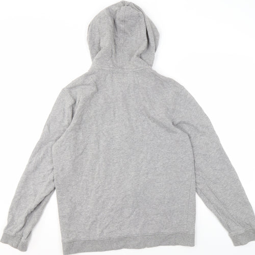 Jack & Jones Men's Grey Full Zip Hoodie, L, Regular Fit