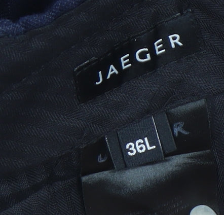 Jaeger Men's Blue Linen Trousers 36L