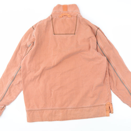 Fat Face Men's Medium Orange Pullover High Neck