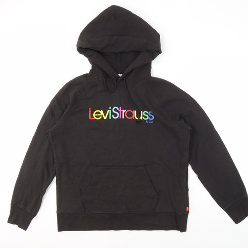 Levi's Men's Black Medium Hoodie Logo Graphic