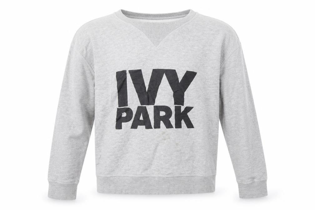Front view of IVY PARK Men’s Grey XS Pullover Sweatshirt