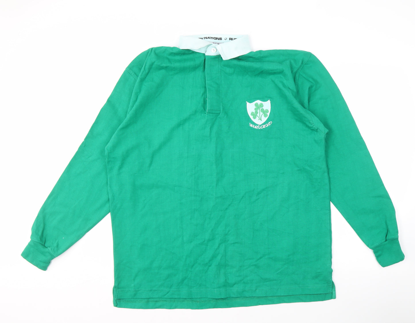 Rugby Nations Men's Green XL Polo Shirt