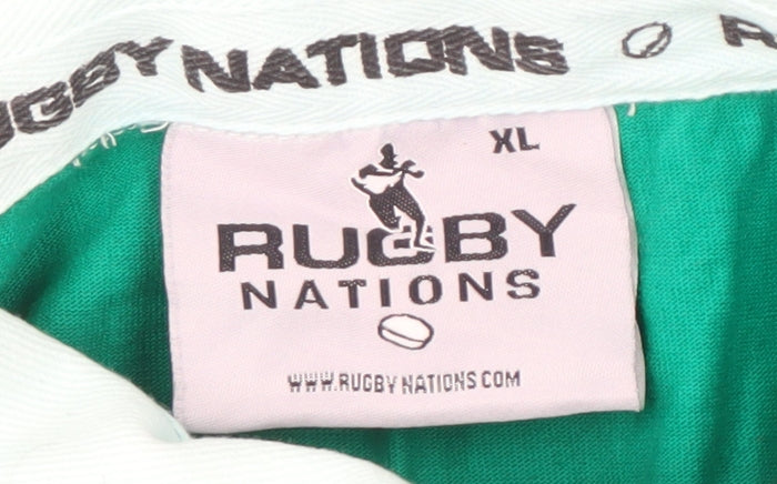 Rugby Nations Men's Green XL Polo Shirt