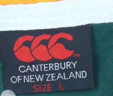 Canterbury Men's Green Rugby Polo L Jersey