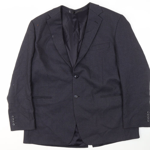 Marks and Spencer Men's Blue Wool Blazer 46 Long