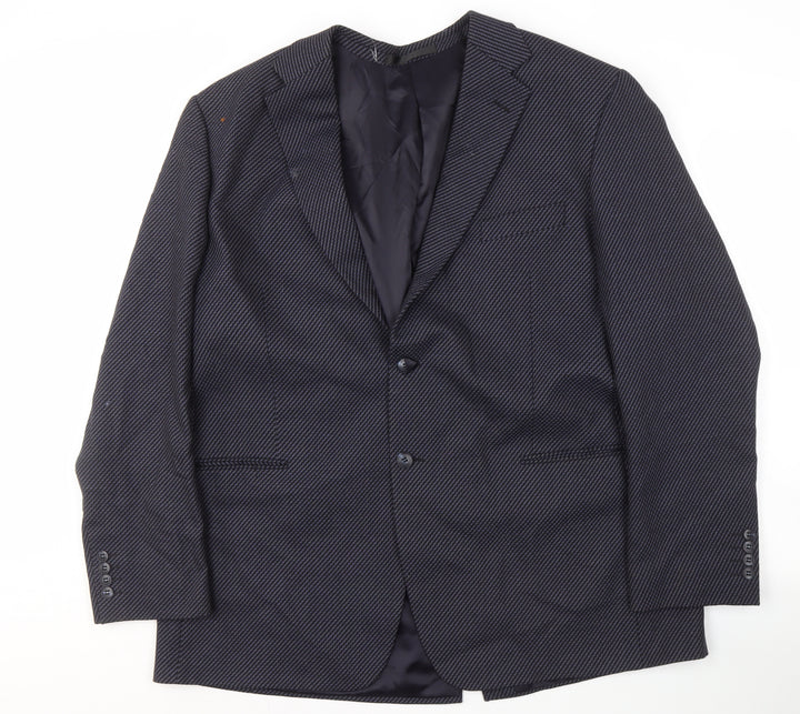 Marks and Spencer Men's Blue Wool Blazer 46 Long