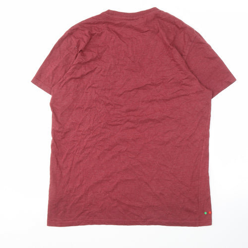 Kickers Men's Red Graphic Print T-Shirt, Size L