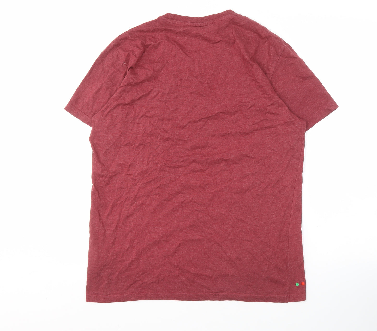 Kickers Men's Red Graphic Print T-Shirt, Size L