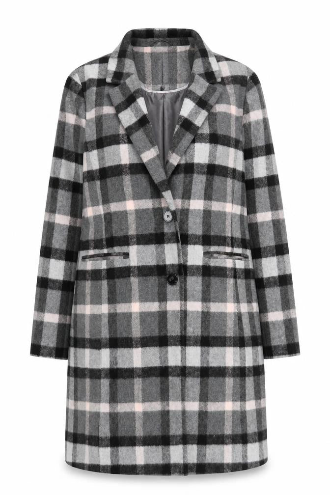 Front view of Principles by Ben de Lisi Women's Plaid Blazer, size 16
