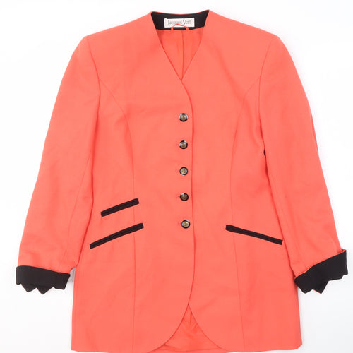 Jacques Vert Women's Red Blazer Size 10