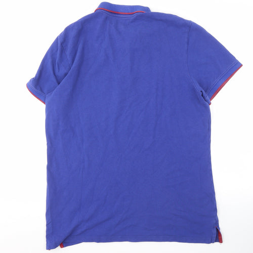 Mountain Warehouse Men's Blue Polo Shirt Large