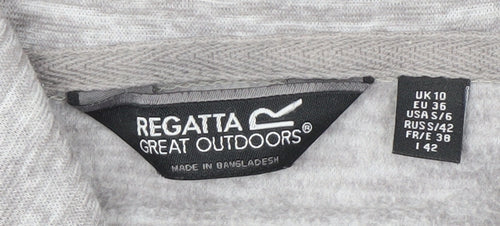 Regatta Women's Grey Full Zip Sweatshirt - Size 10