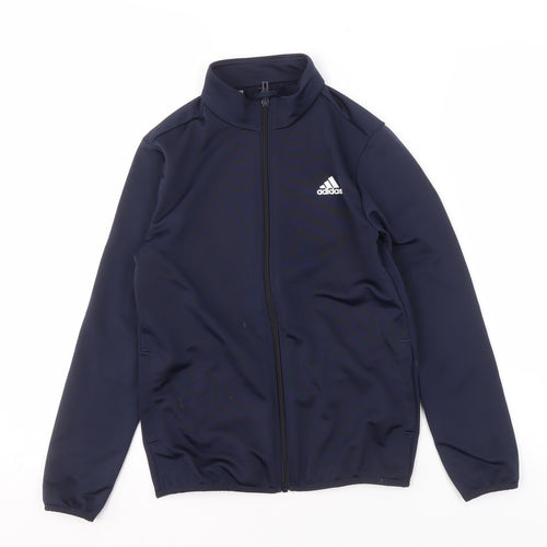 Adidas Boys Blue Track Jacket 9-10 Years