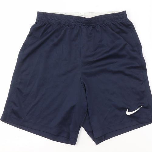 Nike Boys Athletic Shorts Blue XL with Quick Dry Fabric
