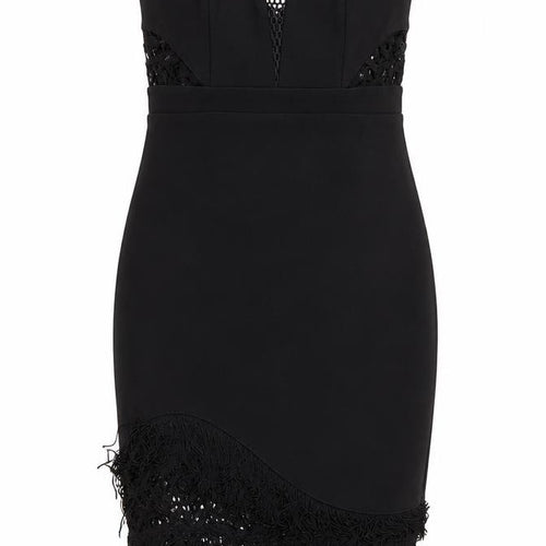 Lipsy London Women's Black Bodycon Dress Size 8