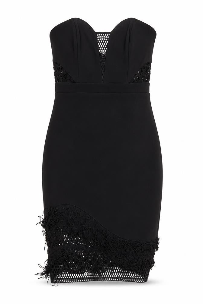 Lipsy London Women's Black Bodycon Dress Size 8