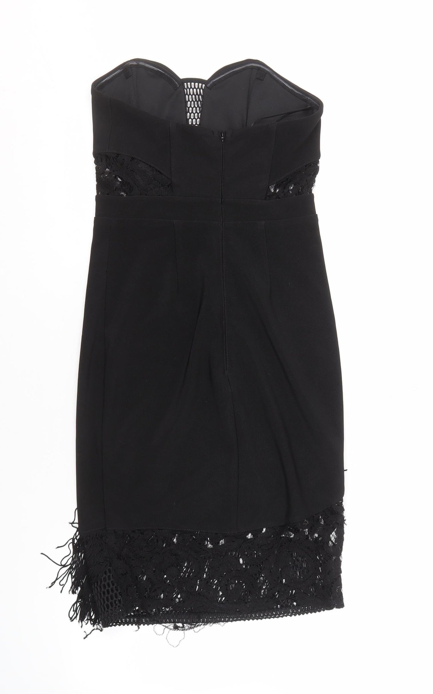 Lipsy London Women's Black Bodycon Dress Size 8