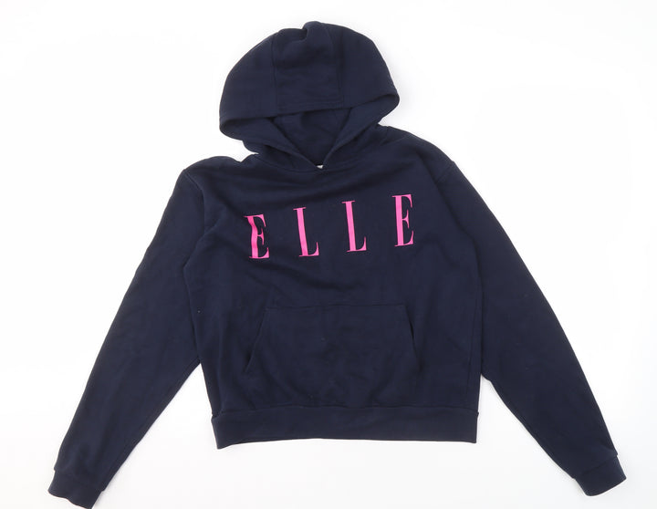 Elle Girls Blue Pullover Hoodie - Size 14/15 Years