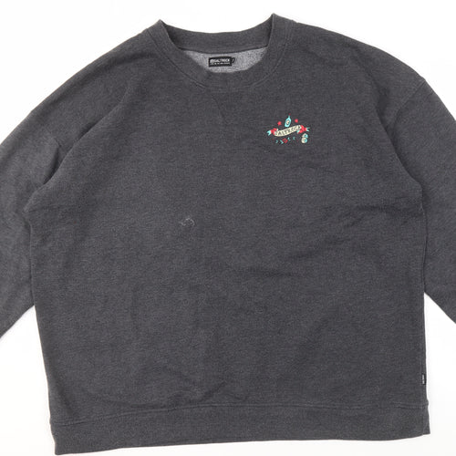 Saltrock Men's Grey Graphic Pullover Sweatshirt 2XL