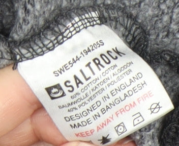 Saltrock Men's Grey Graphic Pullover Sweatshirt 2XL