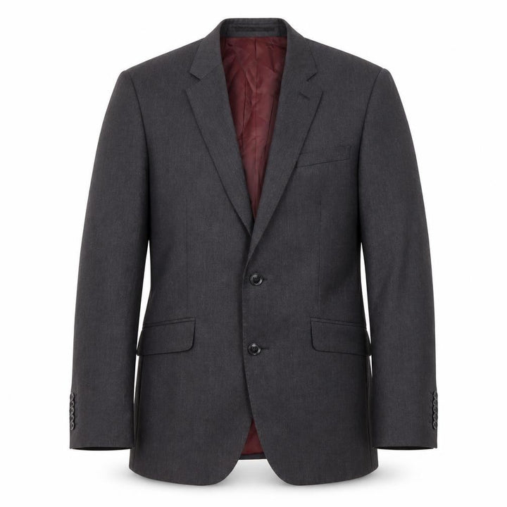 Front view of T.M. Lewin Men's Grey Slim Fit Blazer, size 38R