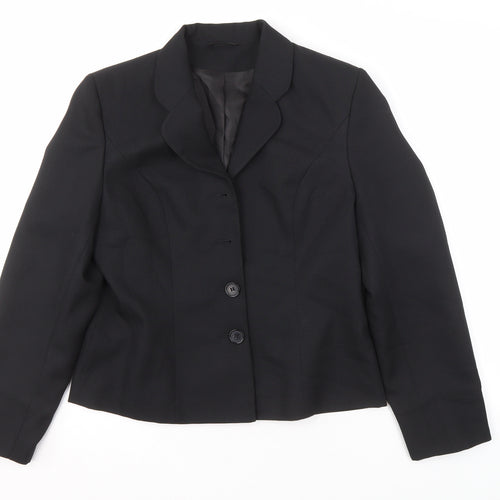 BHS Women's Black Suit Jacket, Size 12, Lined