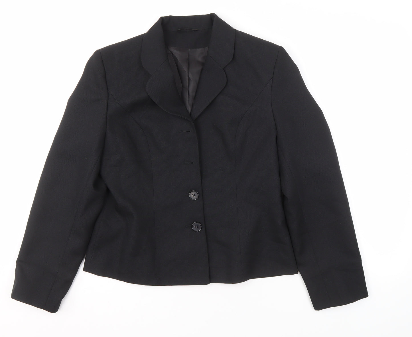 BHS Women's Black Suit Jacket, Size 12, Lined