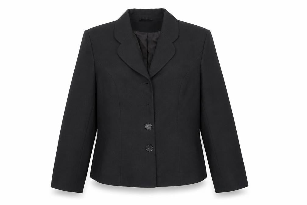 Front view of BHS Women's Black Suit Jacket, size 12, Lined