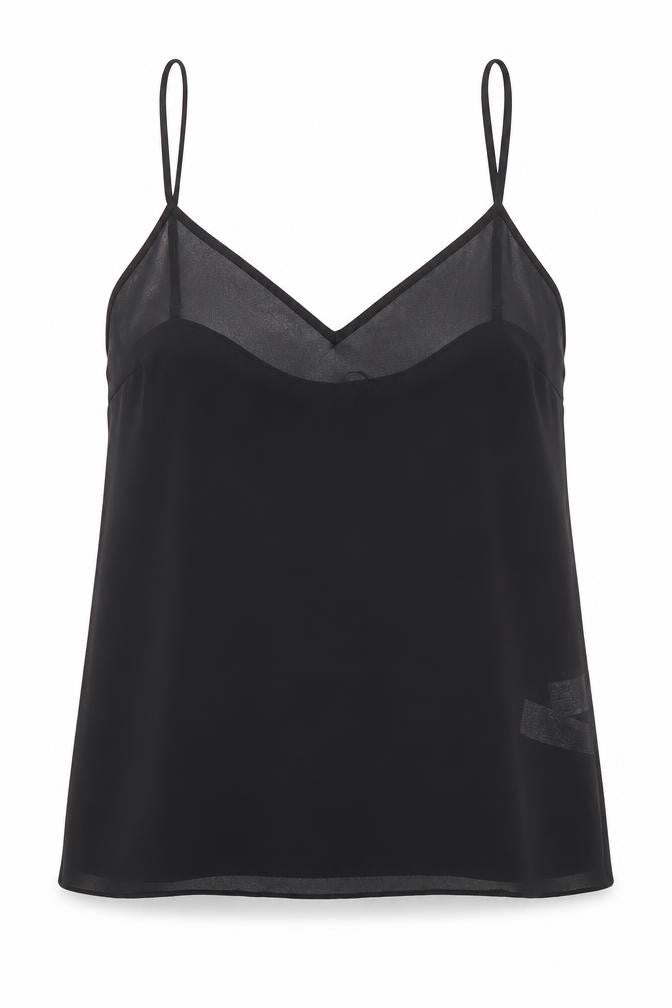 Front view of Coast Women's Black Camisole Tank, size 14