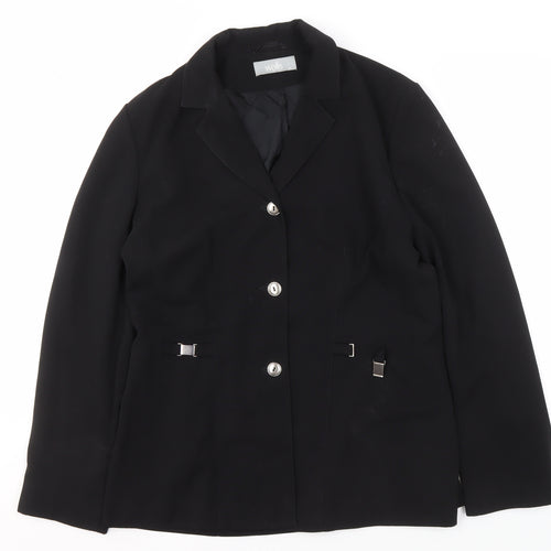 Wallis Women's Black Suit Jacket Blazer Size 14