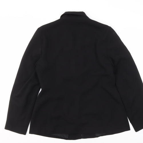Wallis Women's Black Suit Jacket Blazer Size 14