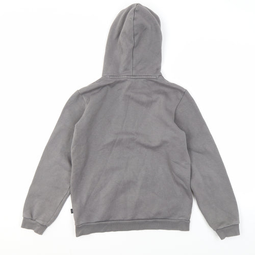 Puma Girls Grey Pullover Hoodie XL Graphic Print
