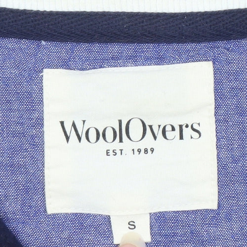 WoolOvers Men's Blue Striped Sweatshirt, Size S, Jersey