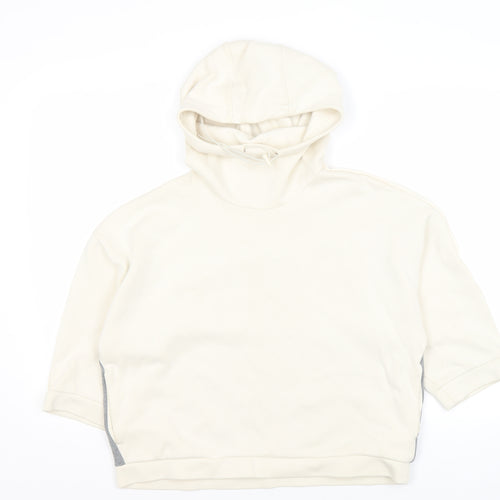 Puma Women's Ivory Hoodie Size 12 Comfortable Knit