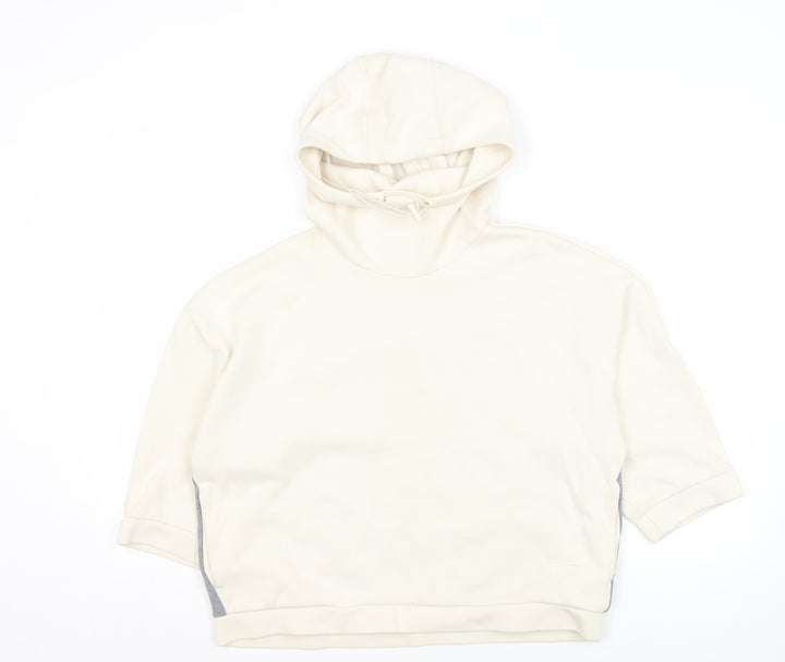 Puma Women's Ivory Hoodie Size 12 Comfortable Knit