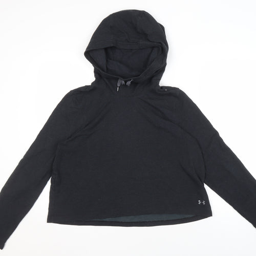 Under Armour Unisex Black Hoodie Large, Gym Training