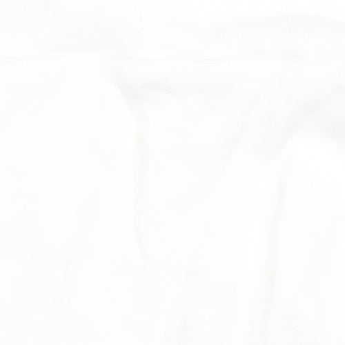 Champion Unisex White Hoodie M - Logo, Casual, Fleece