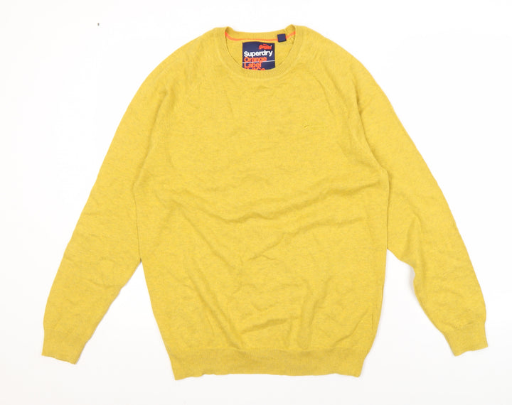 Superdry Men's Yellow L Pullover Jumper Casual