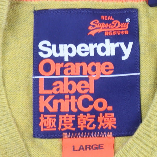 Superdry Men's Yellow L Pullover Jumper Casual