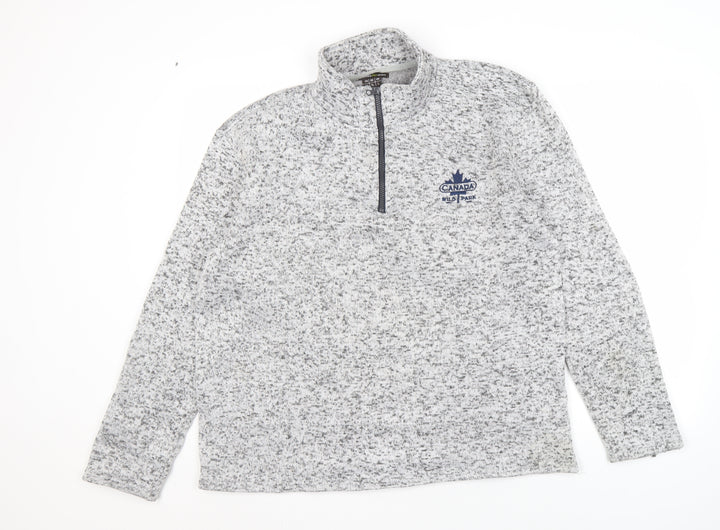 Atlas For Men Grey Pullover Sweatshirt Men's L